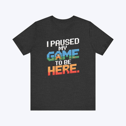 T-Shirt Dark Grey Heather / S Game Time Interrupted T-shirt