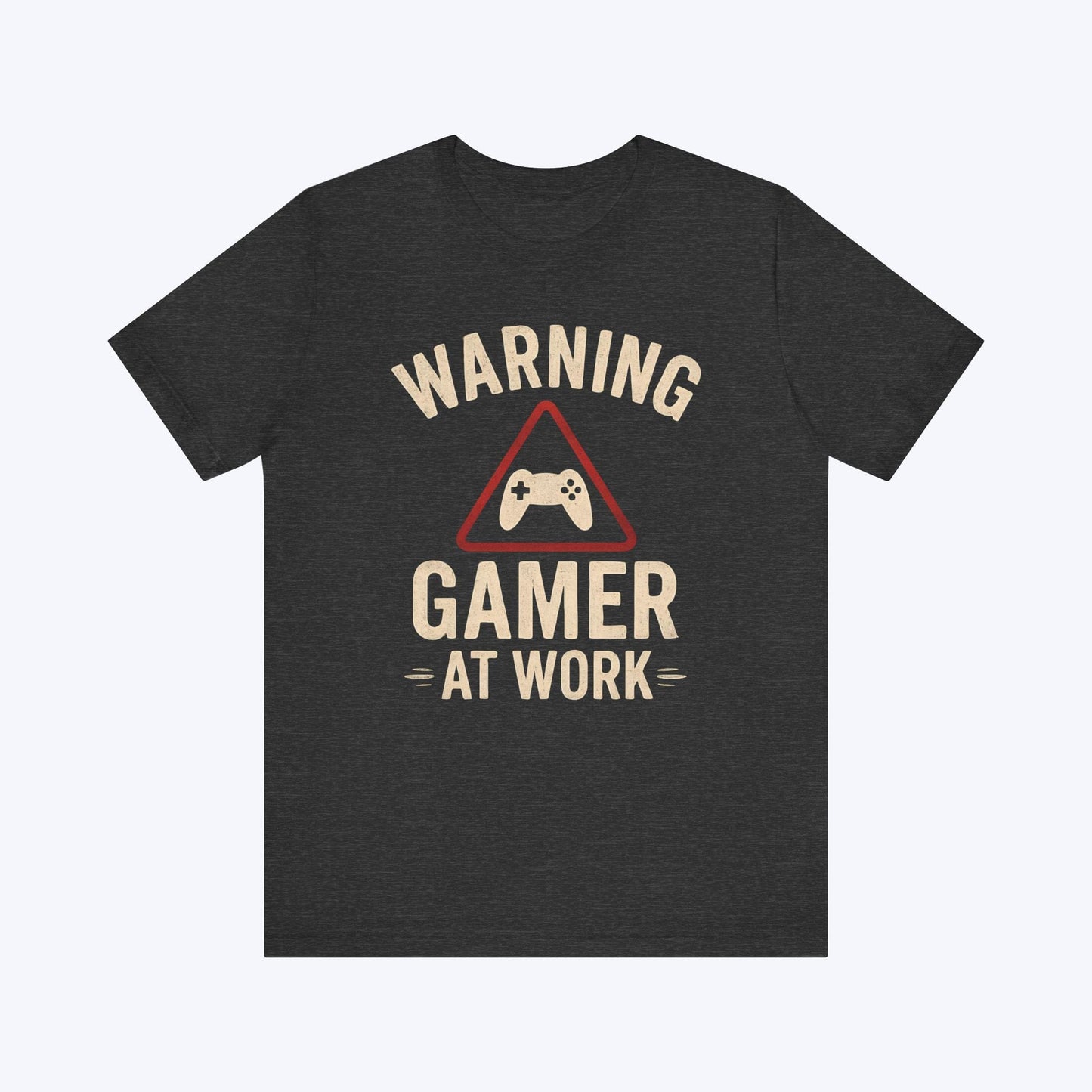 T-Shirt Dark Grey Heather / S Gamer at Work – Stay Back T-shirt
