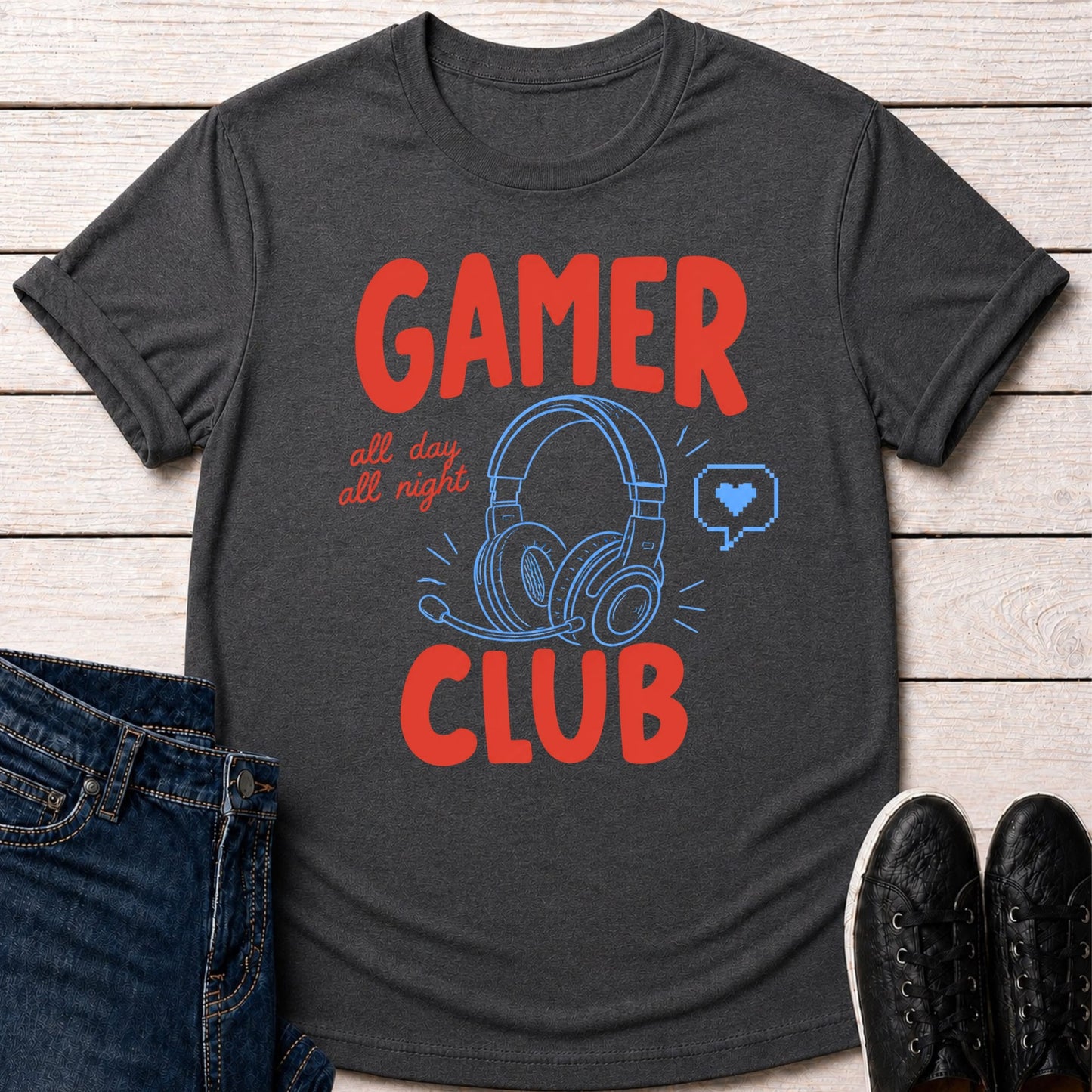 T-Shirt Dark Grey Heather / S Gamer Club T-Shirt