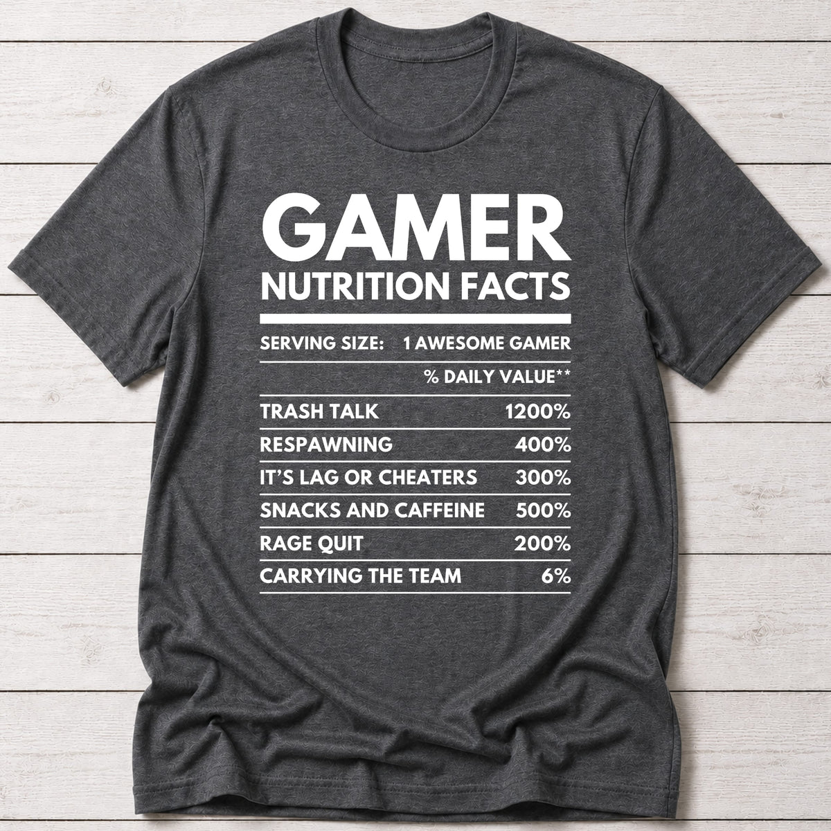 T-Shirt Dark Grey Heather / S Gamer Nutrition T-shirt
