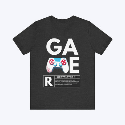 T-Shirt Dark Grey Heather / S Gamer Restricted T-shirt