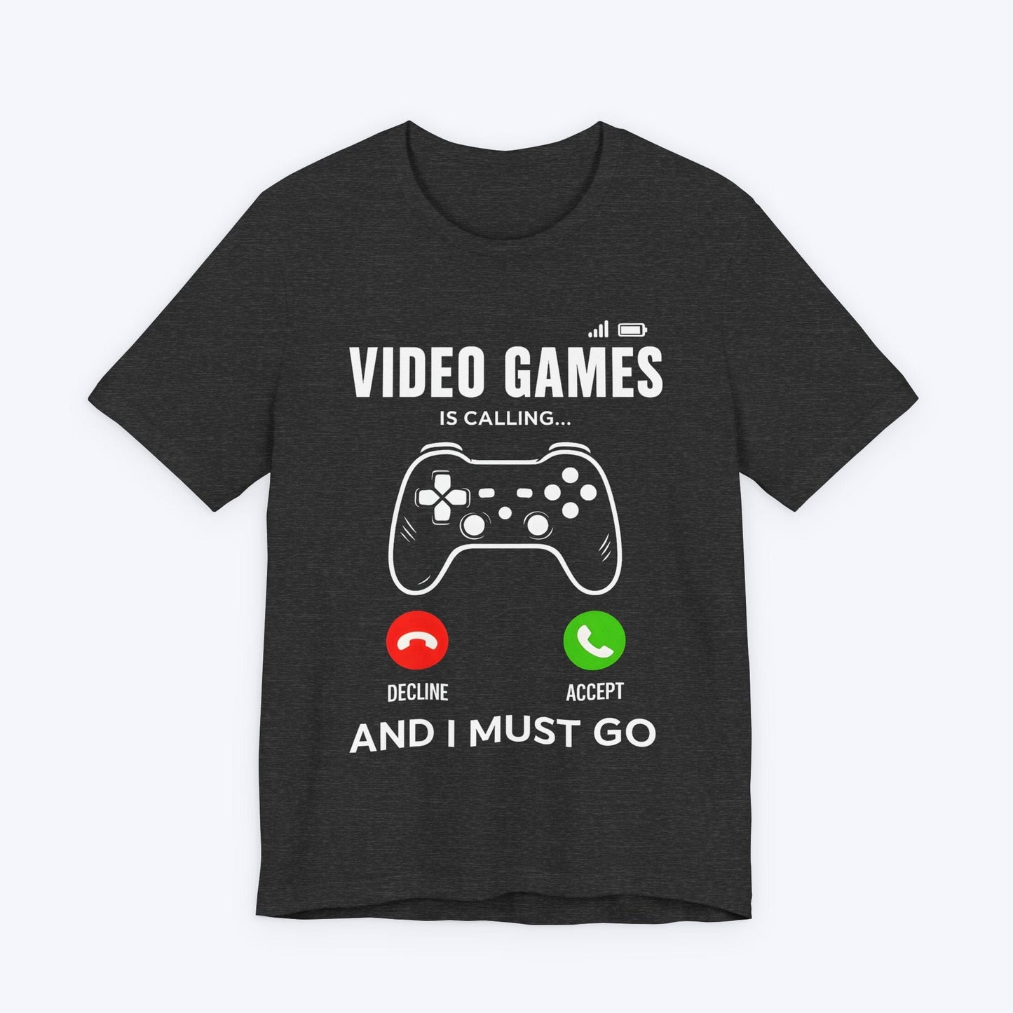 T-Shirt Dark Grey Heather / S Gaming Is Calling T-shirt