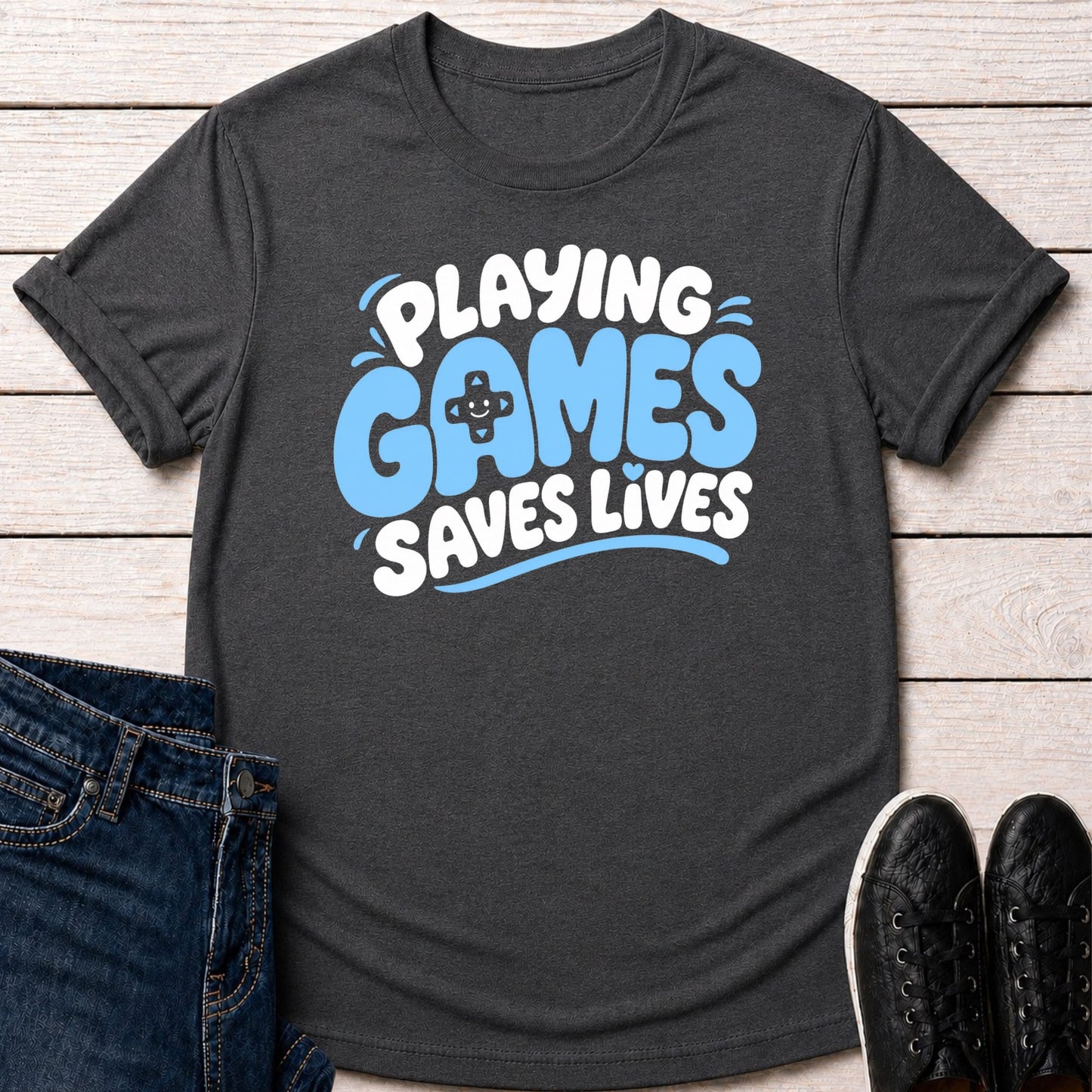 T-Shirt Dark Grey Heather / S Gaming is Life T-shirt