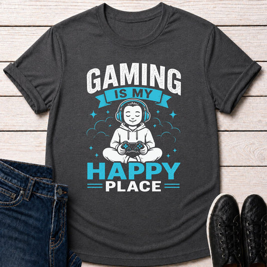 T-Shirt Dark Grey Heather / S Gaming Makes Me Happy T-Shirt