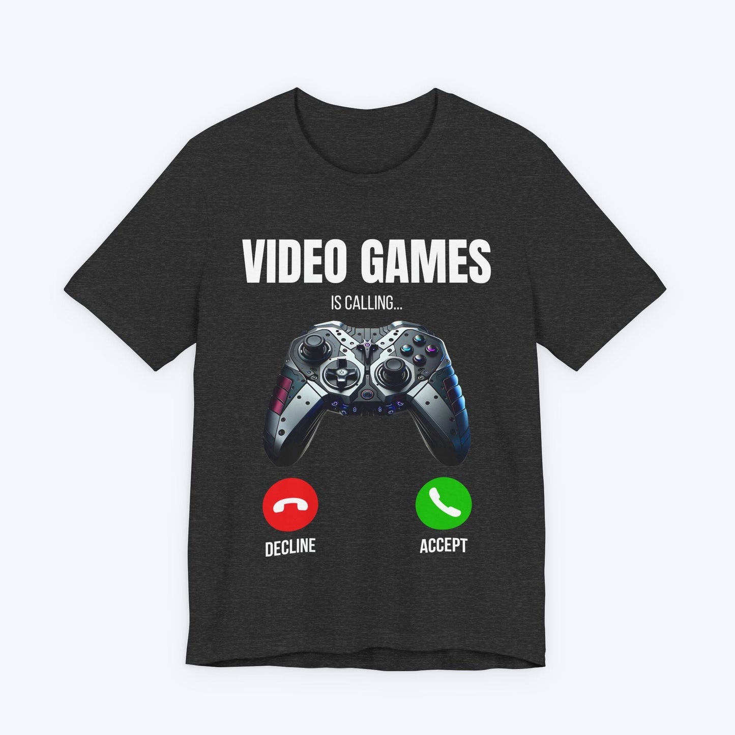 T-Shirt Dark Grey Heather / S Gaming: On the Other Line T-shirt