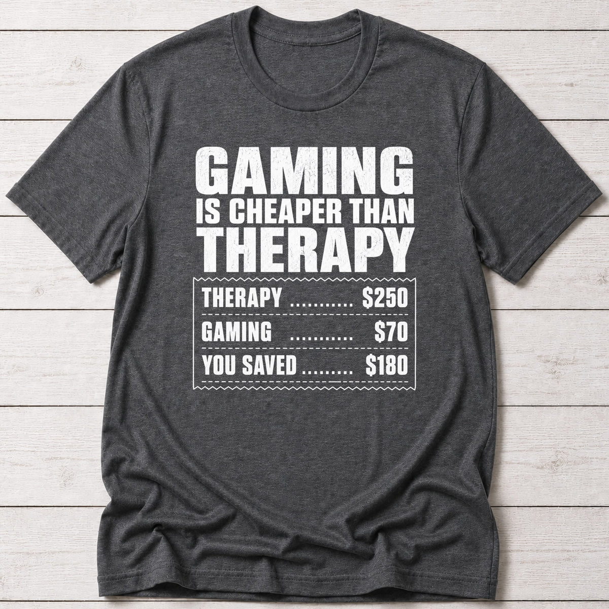 T-Shirt Dark Grey Heather / S Gaming Therapy T-Shirt