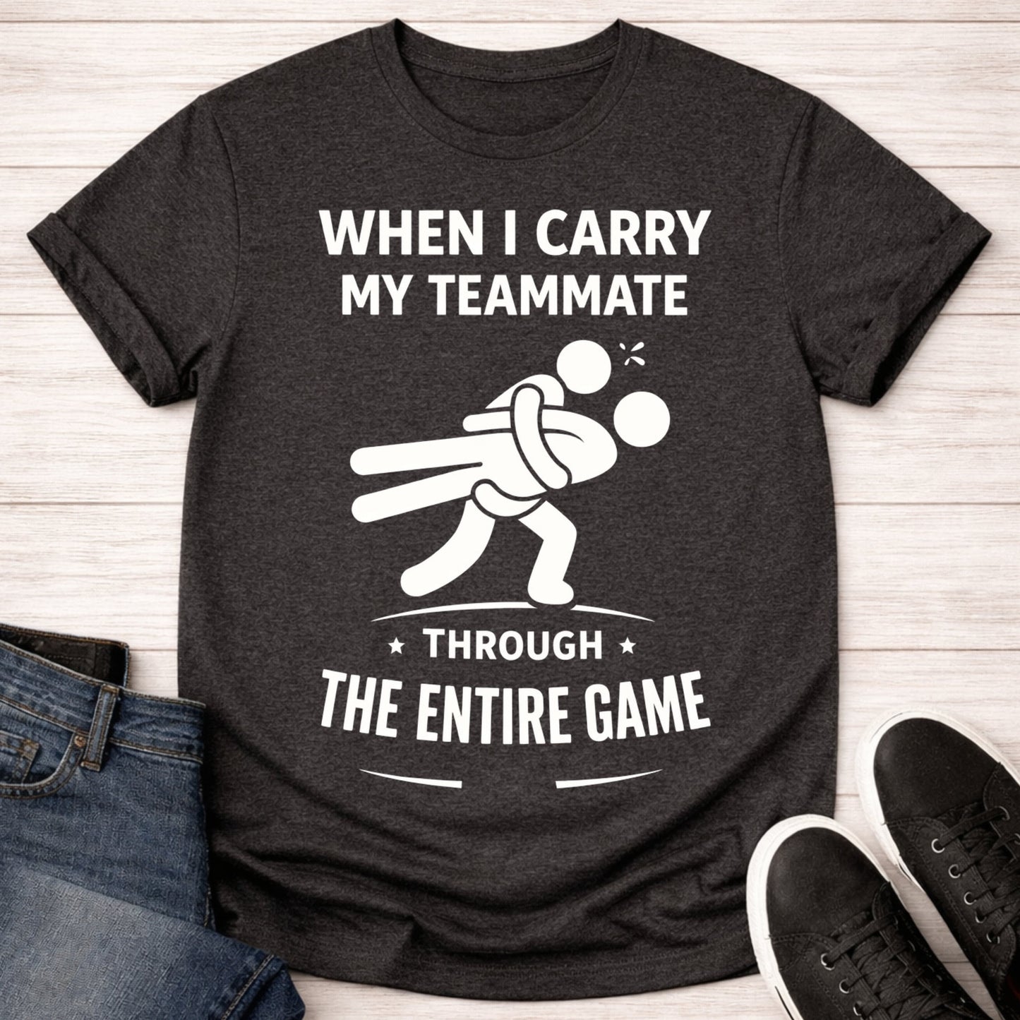 T-Shirt Dark Grey Heather / S Get Carried T-shirt