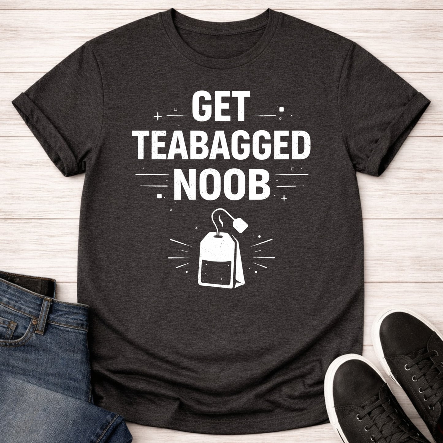 T-Shirt Dark Grey Heather / S Get Teabagged T-shirt