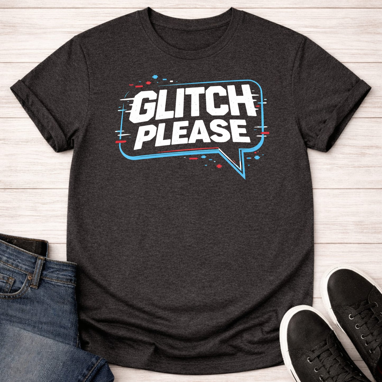 T-Shirt Dark Grey Heather / S Glitching T-shirt
