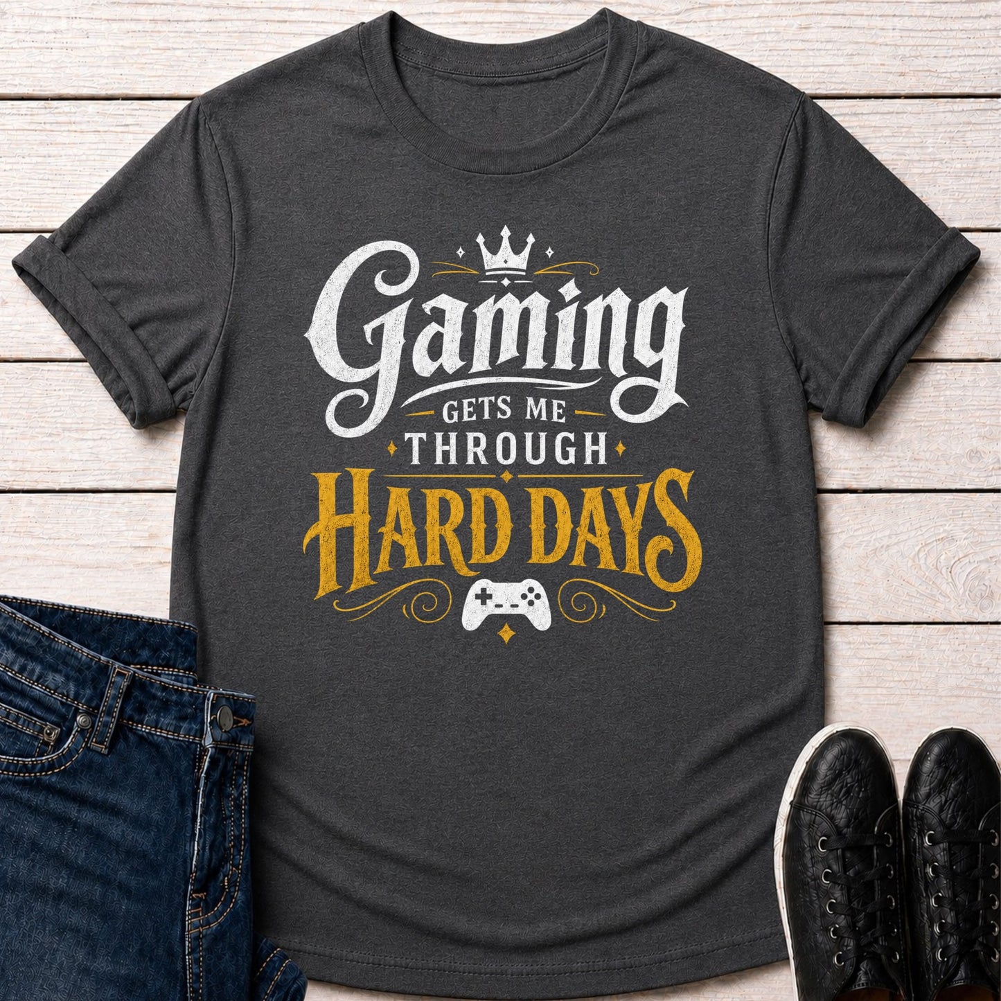T-Shirt Dark Grey Heather / S Hard Days T-shirt