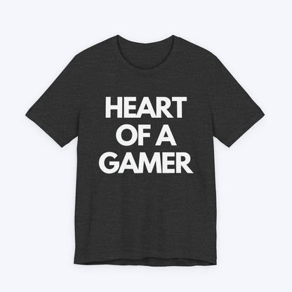 T-Shirt Dark Grey Heather / S Heart of a Gamer T-shirt