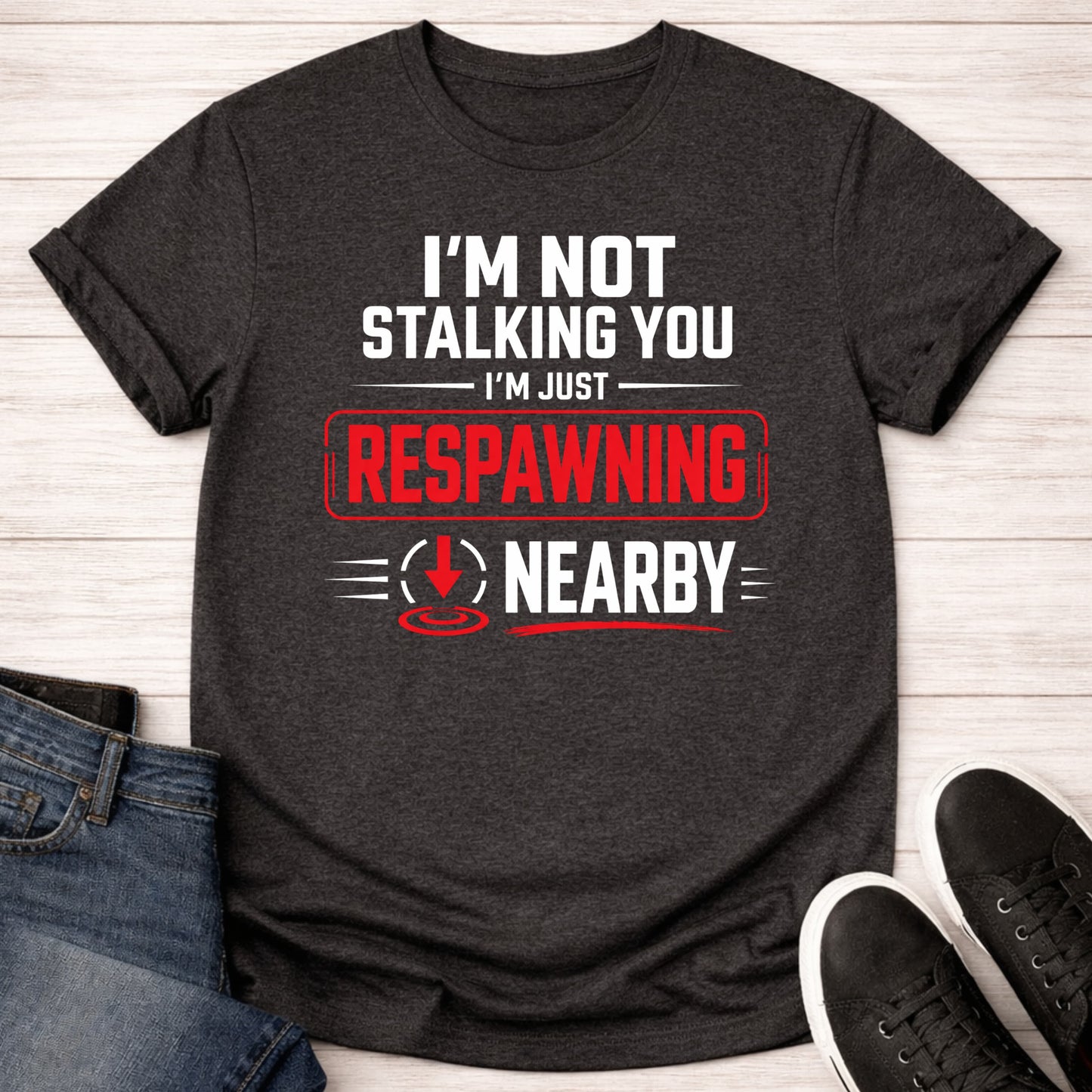 T-Shirt Dark Grey Heather / S Hello Again T-shirt