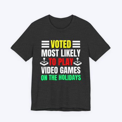 T-Shirt Dark Grey Heather / S Holiday Gamer T-shirt