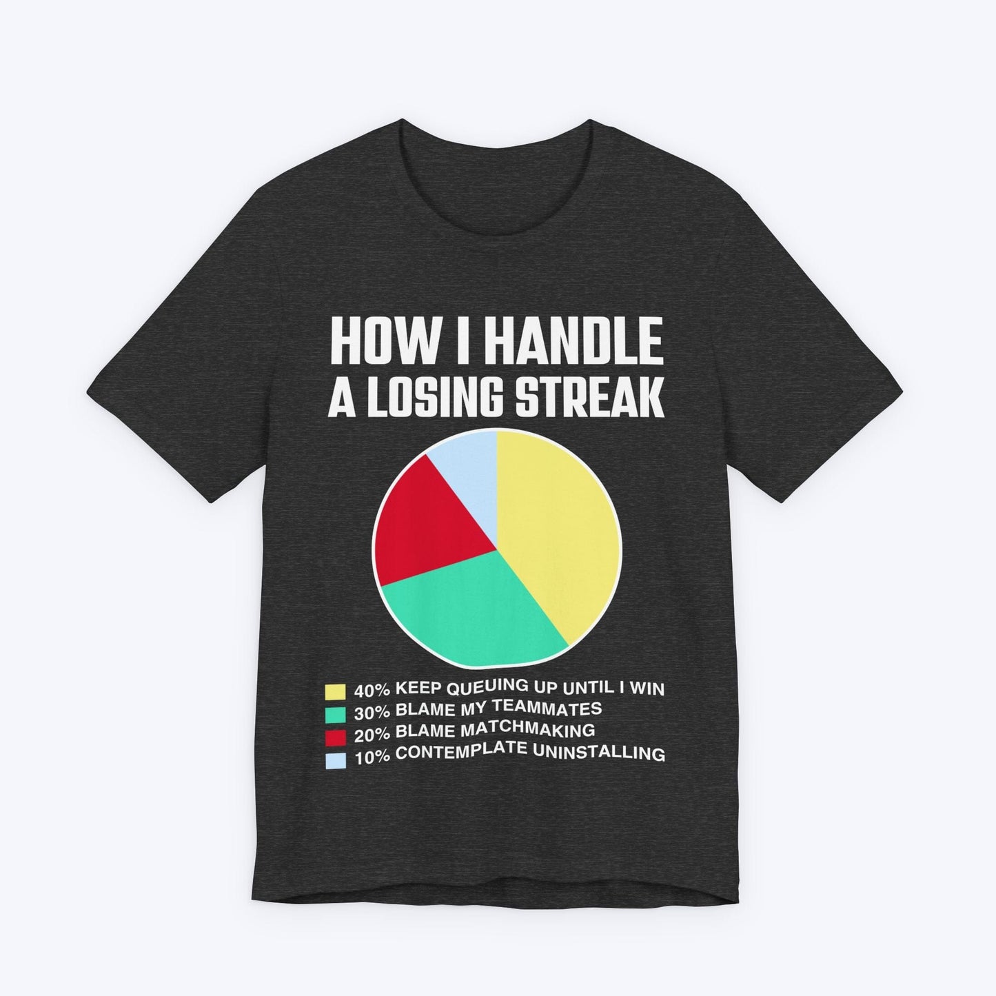 T-Shirt Dark Grey Heather / S How I Handle a Losing Streak T-shirt
