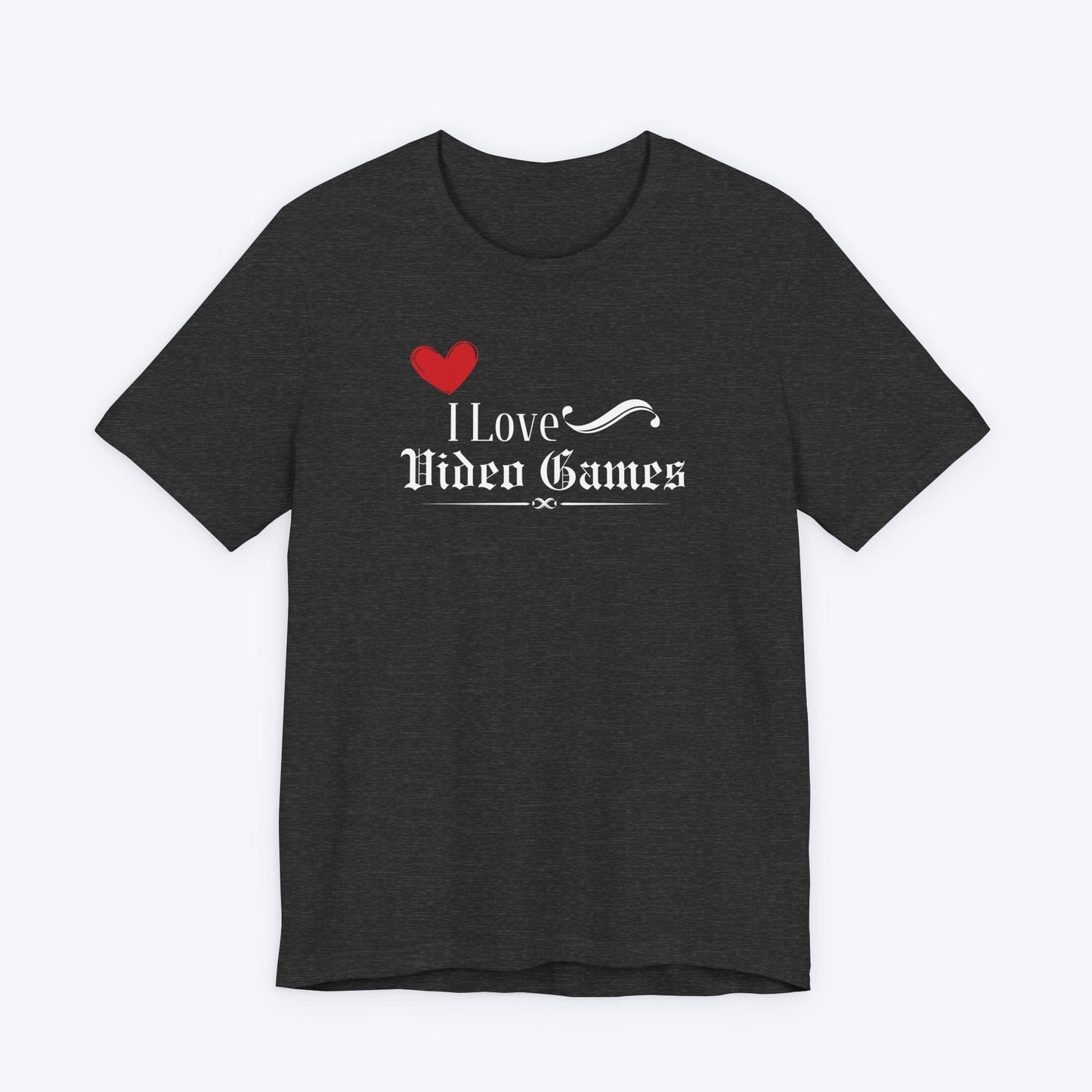 T-Shirt Dark Grey Heather / S I Heart Video Games T-shirt