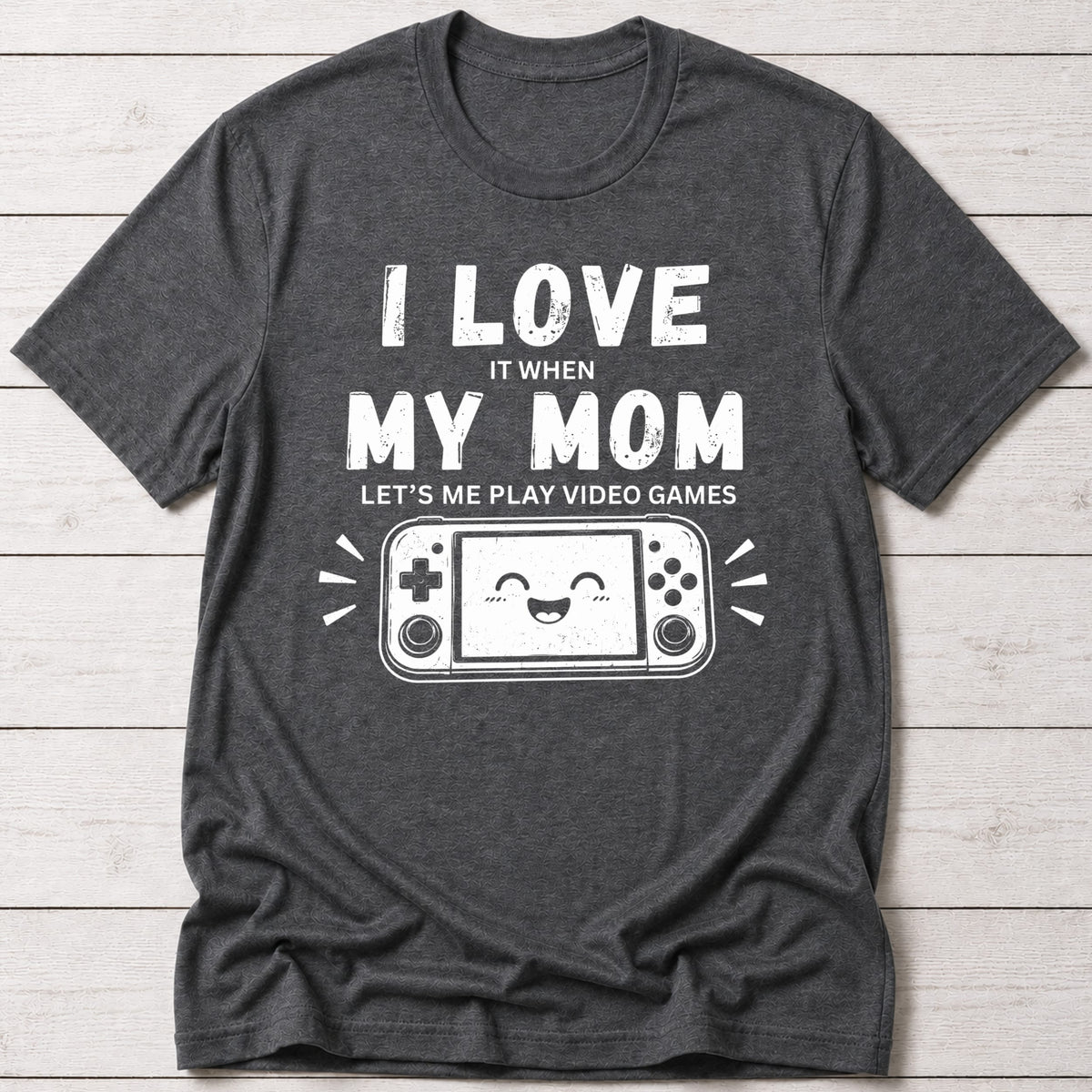 T-Shirt Dark Grey Heather / S I Love My Mom T-shirt