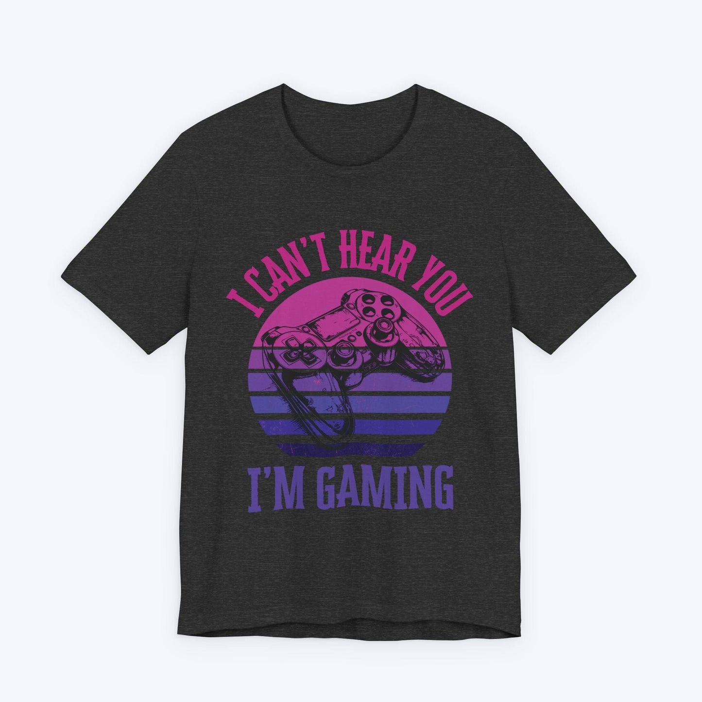 T-Shirt Dark Grey Heather / S I'm Gaming: Purple Sunset T-shirt
