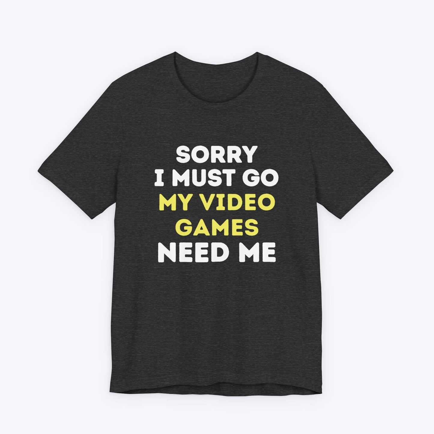 T-Shirt Dark Grey Heather / S I Must Go (Video Games) T-shirt