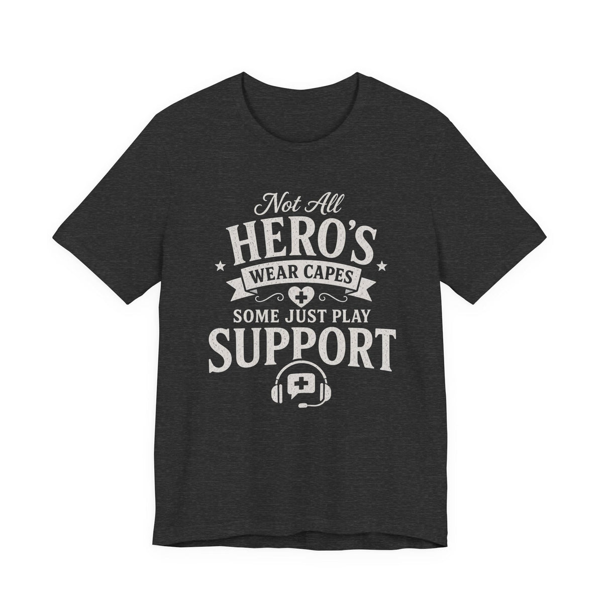 T-Shirt Dark Grey Heather / S I Play Support T-shirt