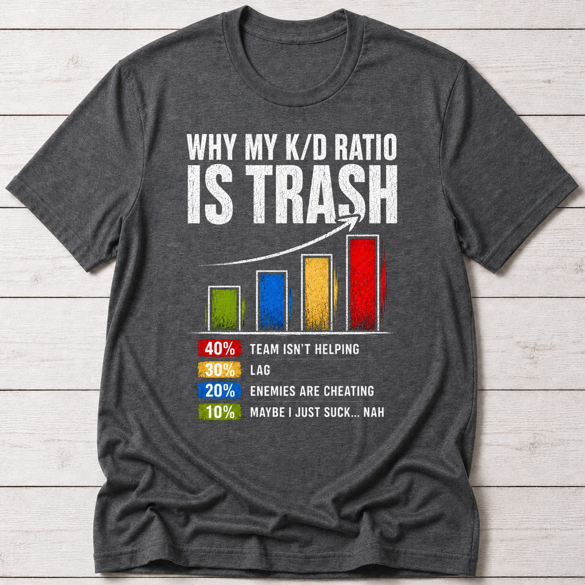 T-Shirt Dark Grey Heather / S K/D Ratio T-shirt