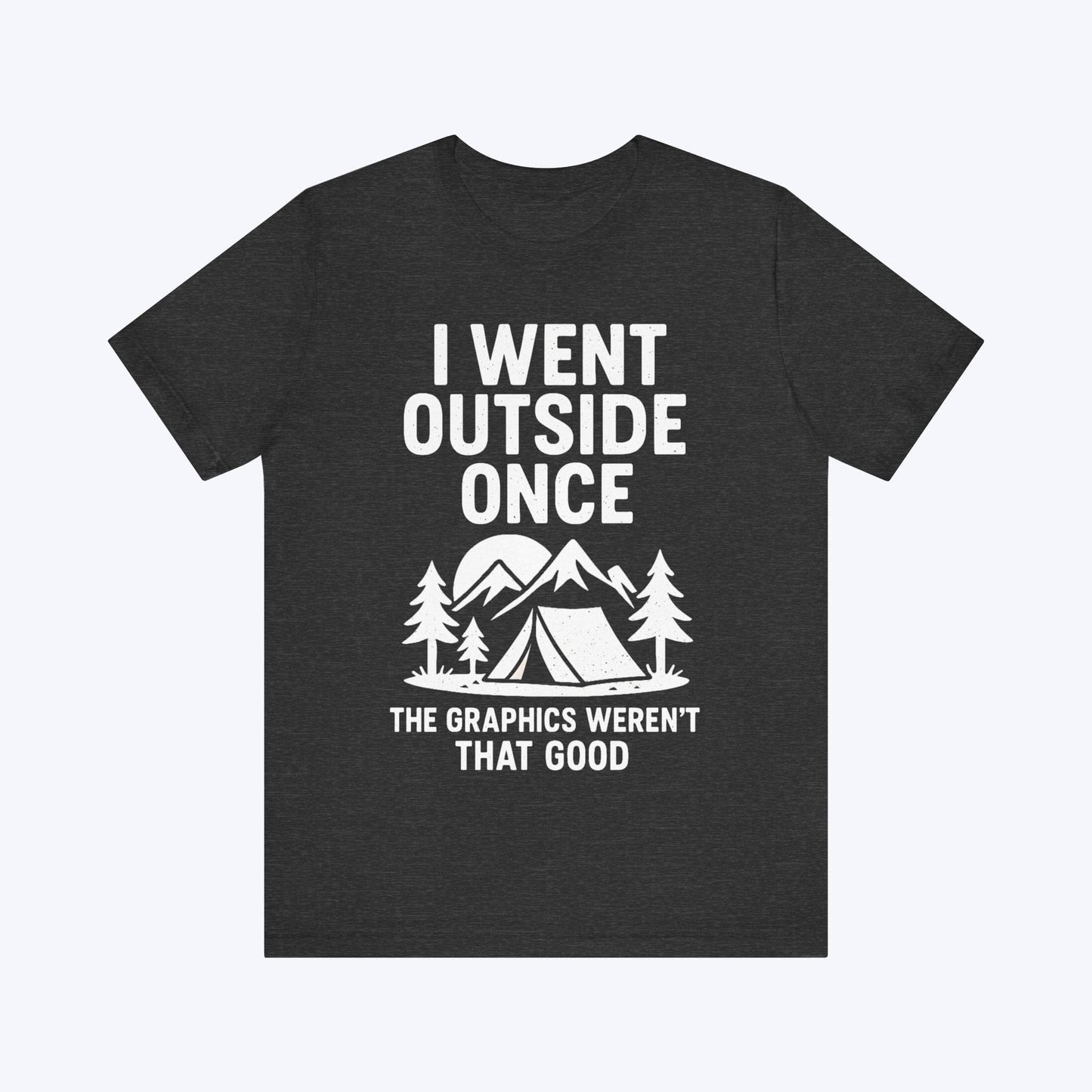 T-Shirt Dark Grey Heather / S Lag Outside – Retro Gamer T-shirt