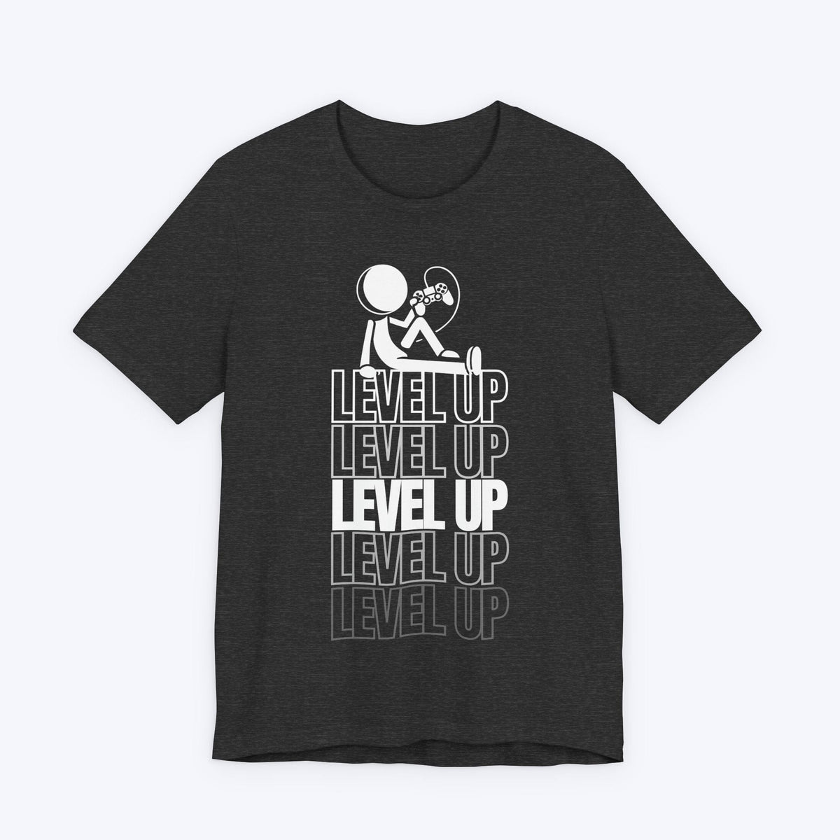 T-Shirt Dark Grey Heather / S Level Up T-shirt