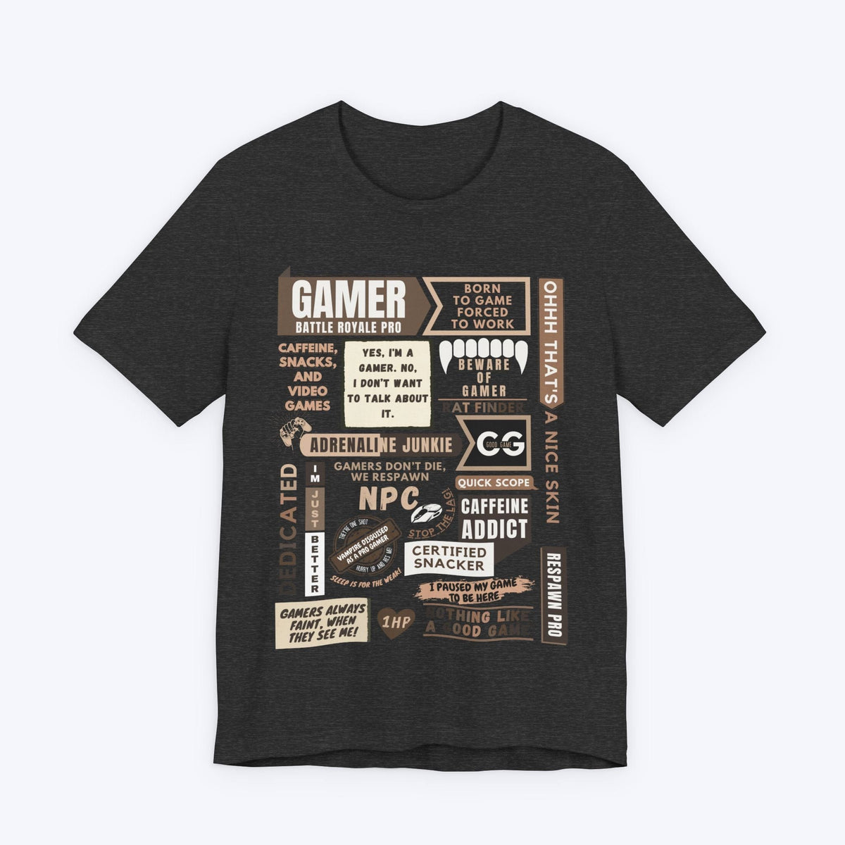 T-Shirt Dark Grey Heather / S Life of a Gamer T-shirt