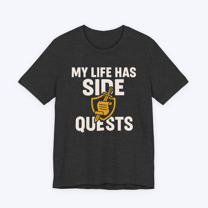 T-Shirt Dark Grey Heather / S Life of Side Quests T-shirt