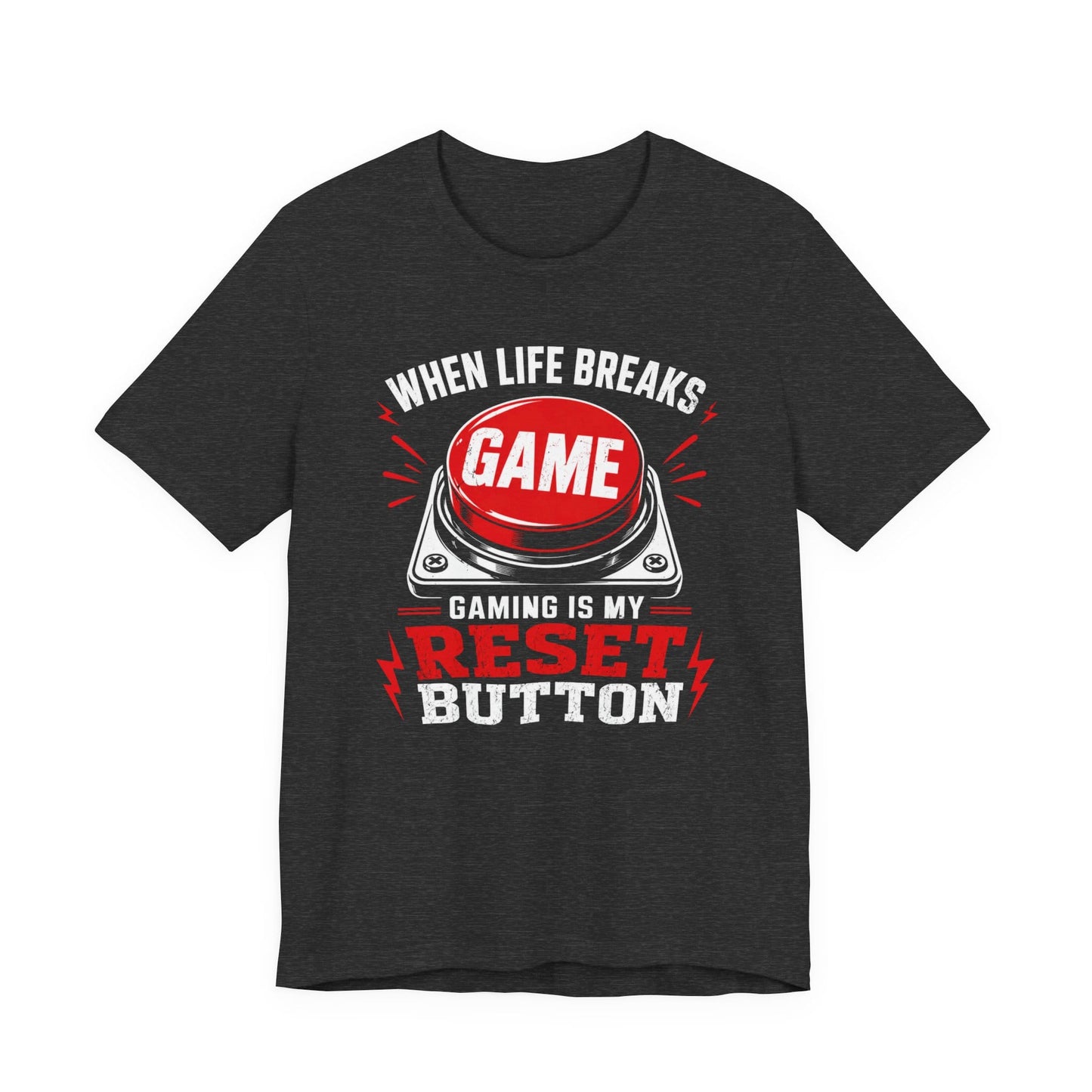 T-Shirt Dark Grey Heather / S Life Reset T-shirt