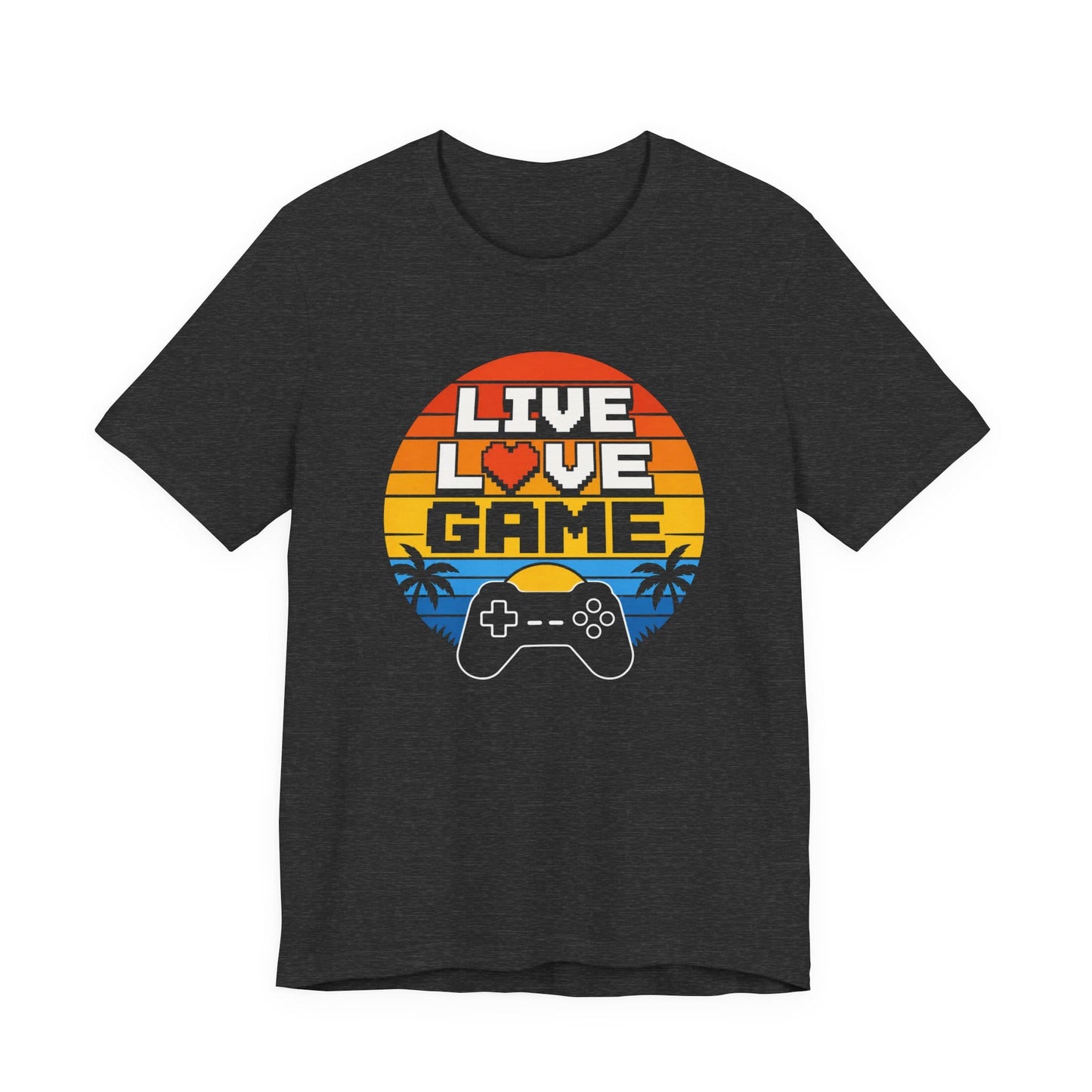 T-Shirt Dark Grey Heather / S Live Love Game T-shirt