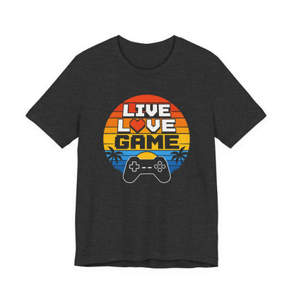 T-Shirt Dark Grey Heather / S Live Love Game T-shirt