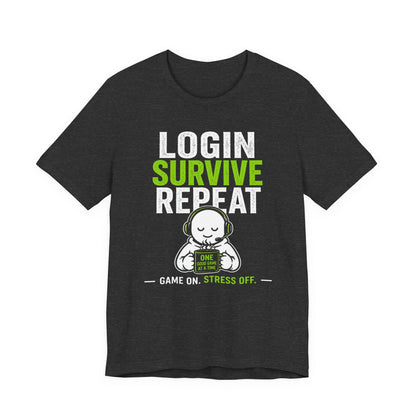T-Shirt Dark Grey Heather / S Login Repeat T-shirt
