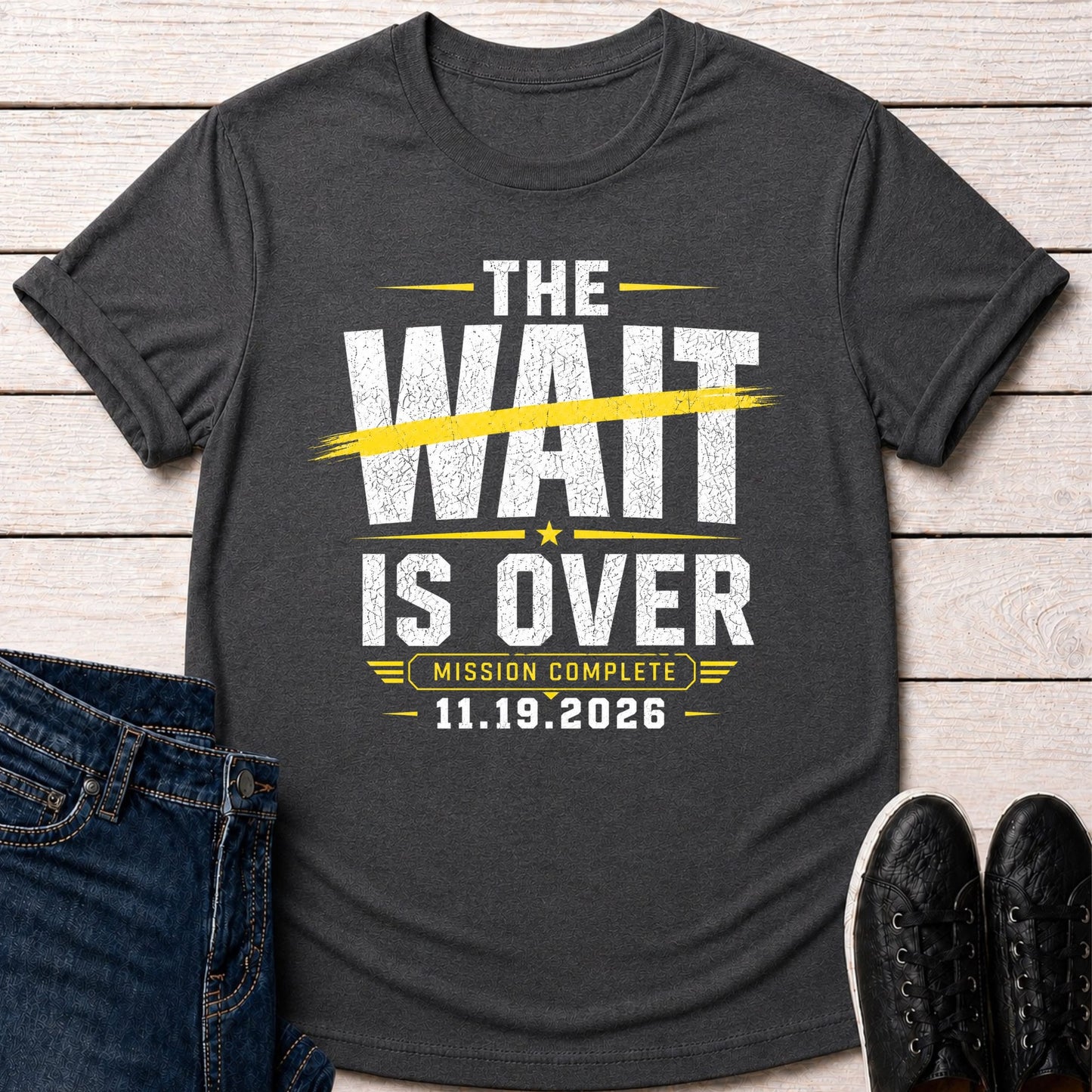 T-Shirt Dark Grey Heather / S Mission Complete T-shirt