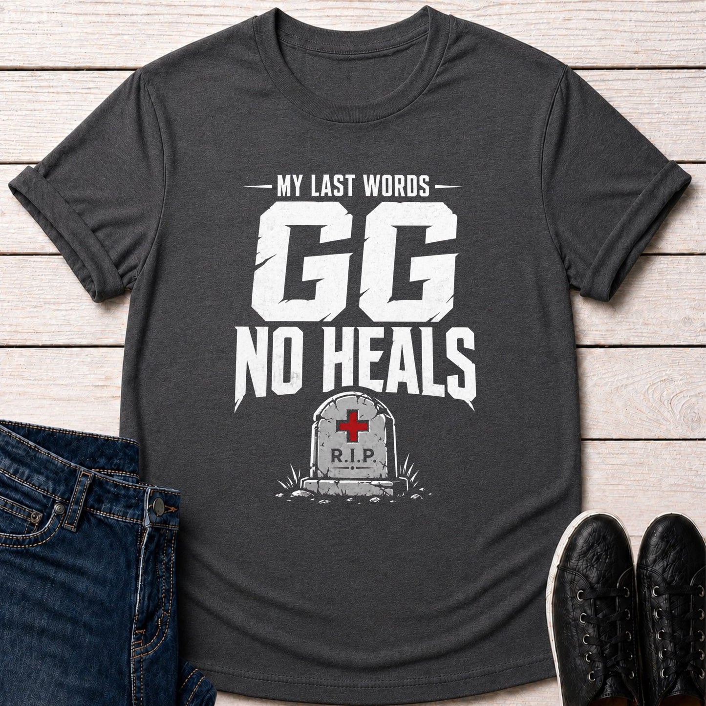 T-Shirt Dark Grey Heather / S My Last Words T-shirt