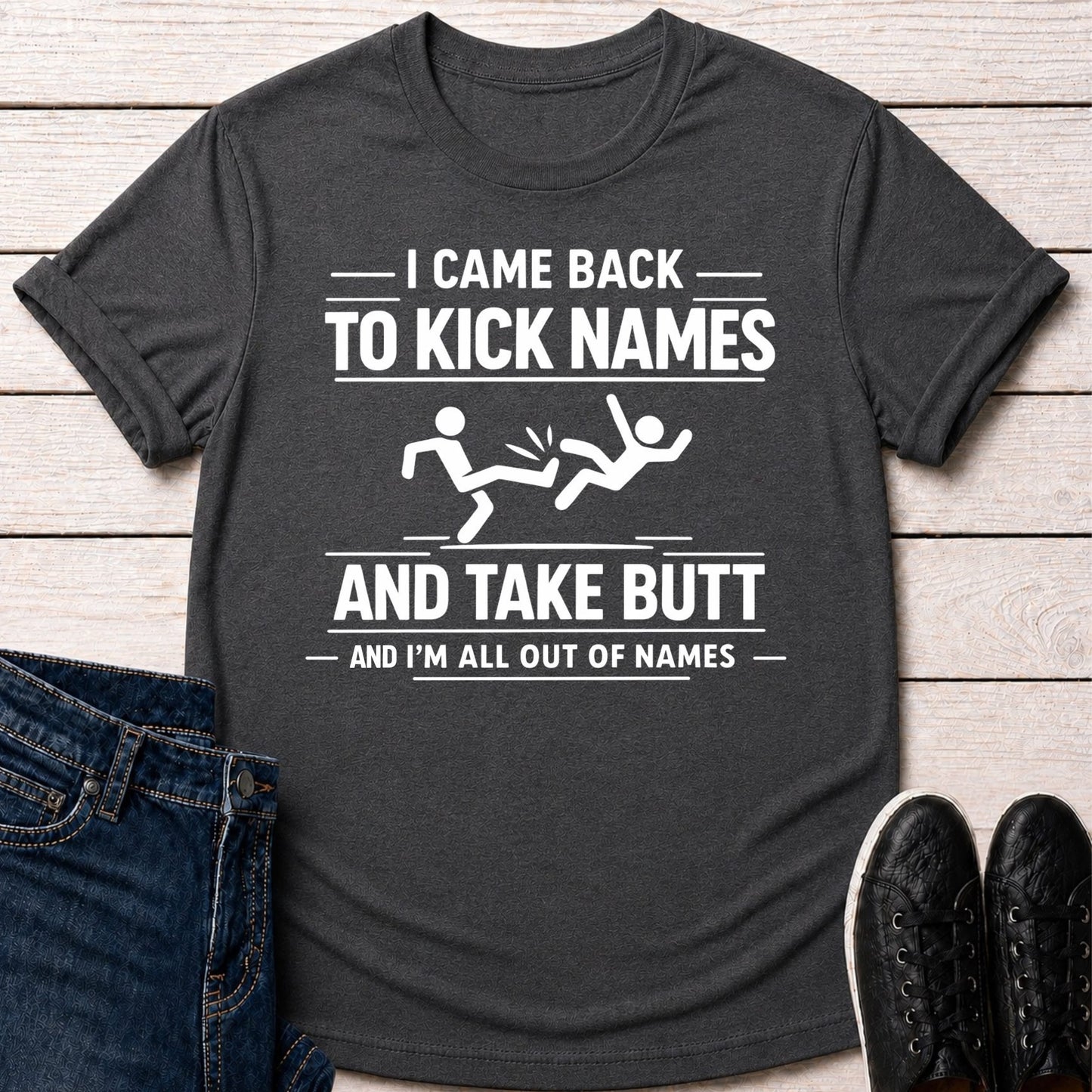 T-Shirt Dark Grey Heather / S Name Kicker T-shirt