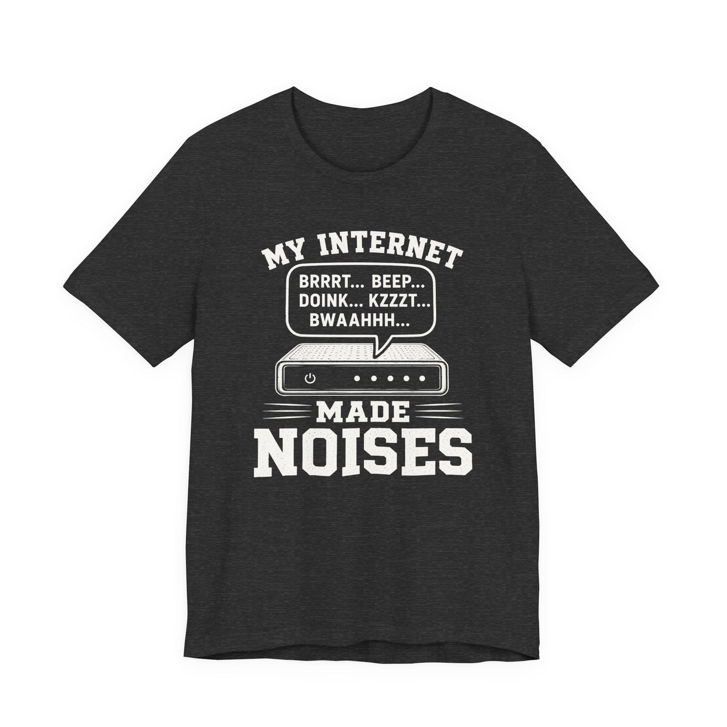 T-Shirt Dark Grey Heather / S Noisy Internet T-shirt