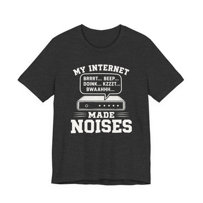 T-Shirt Dark Grey Heather / S Noisy Internet T-shirt