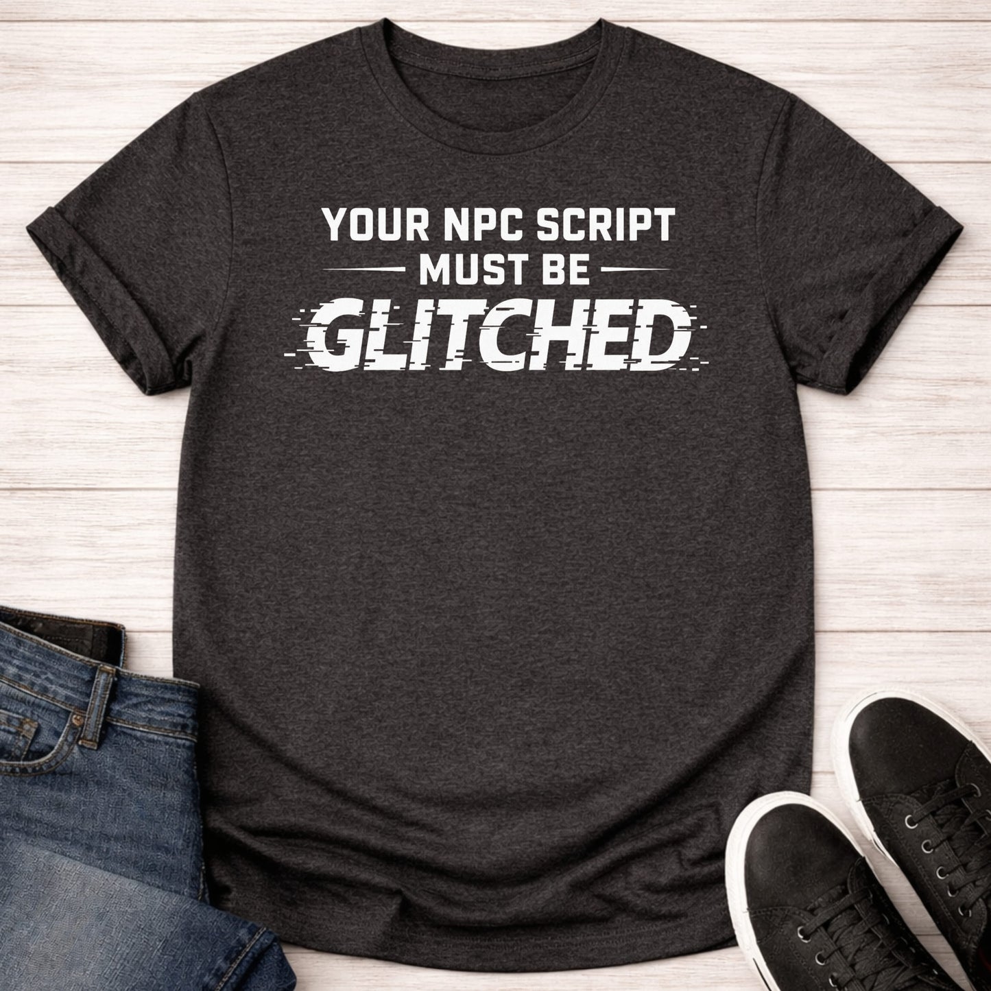 T-Shirt Dark Grey Heather / S NPC Script T-shirt