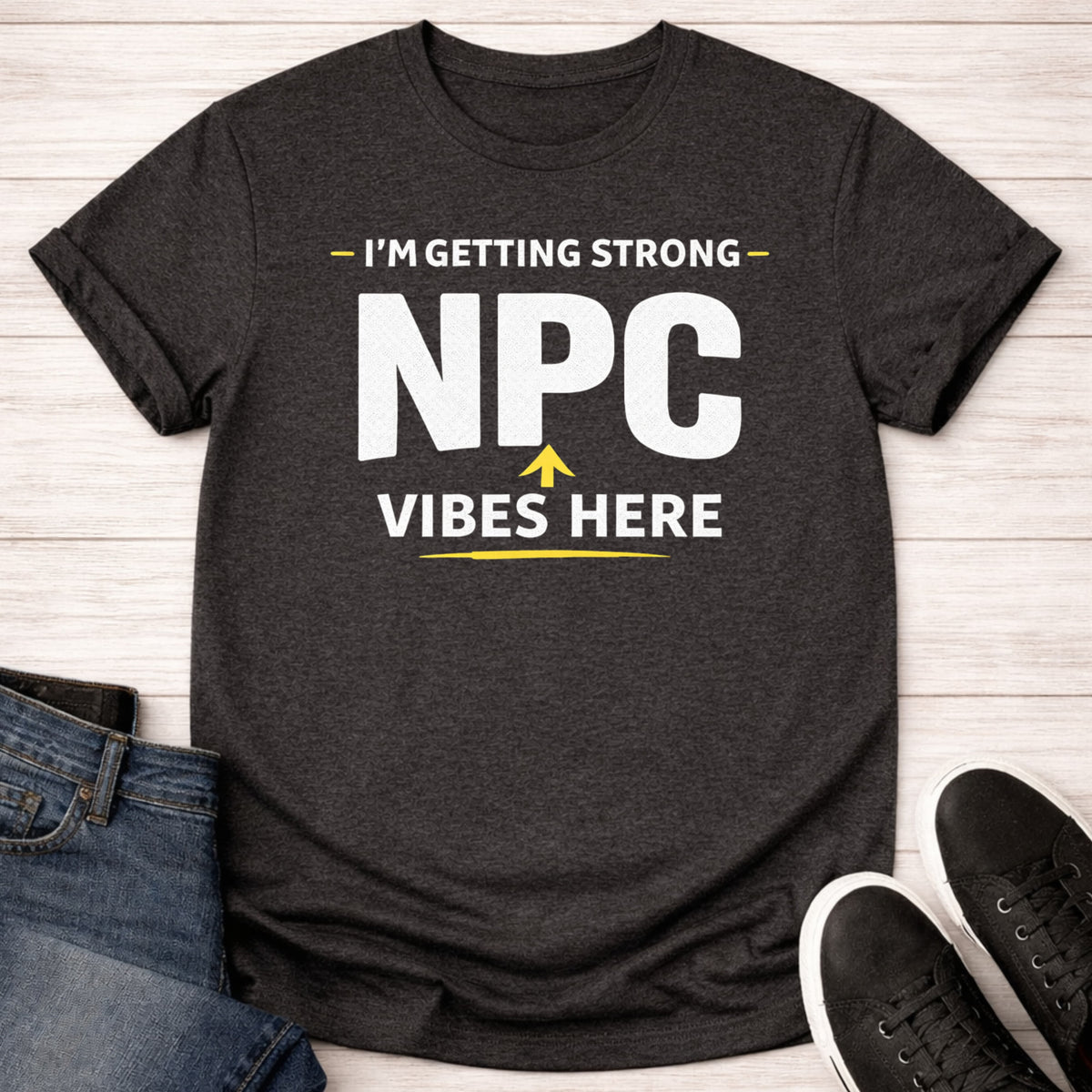 T-Shirt Dark Grey Heather / S NPC Vibes T-shirt