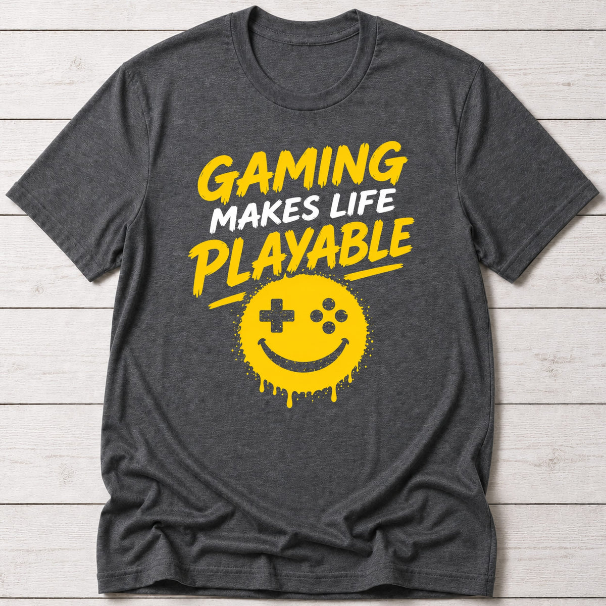 T-Shirt Dark Grey Heather / S Online / Offline Player T-shirt
