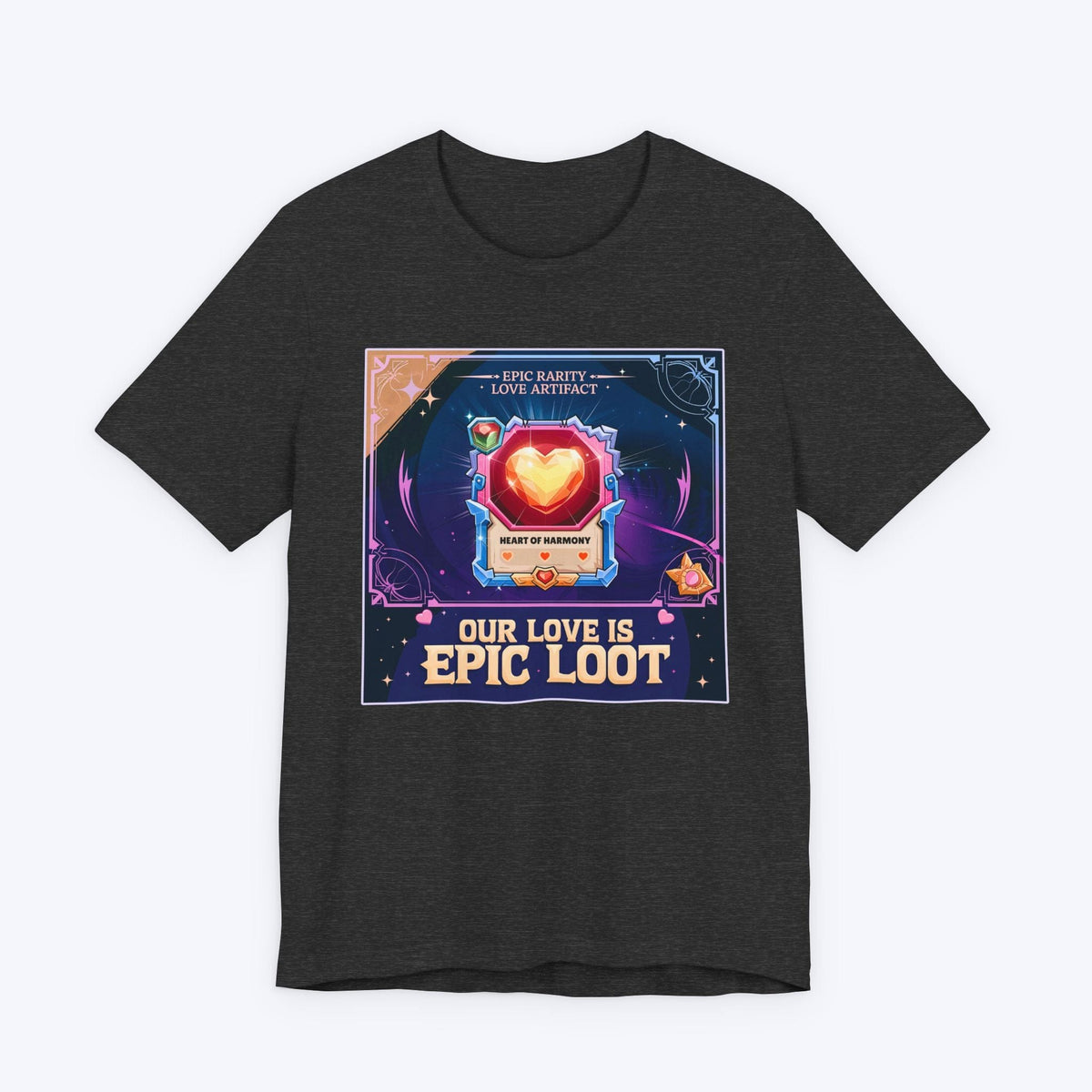 T-Shirt Dark Grey Heather / S Our Love Is Epic Loot T-shirt
