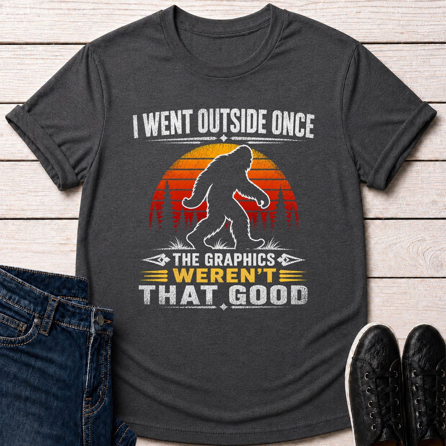 T-Shirt Dark Grey Heather / S Outside Graphics T-shirt