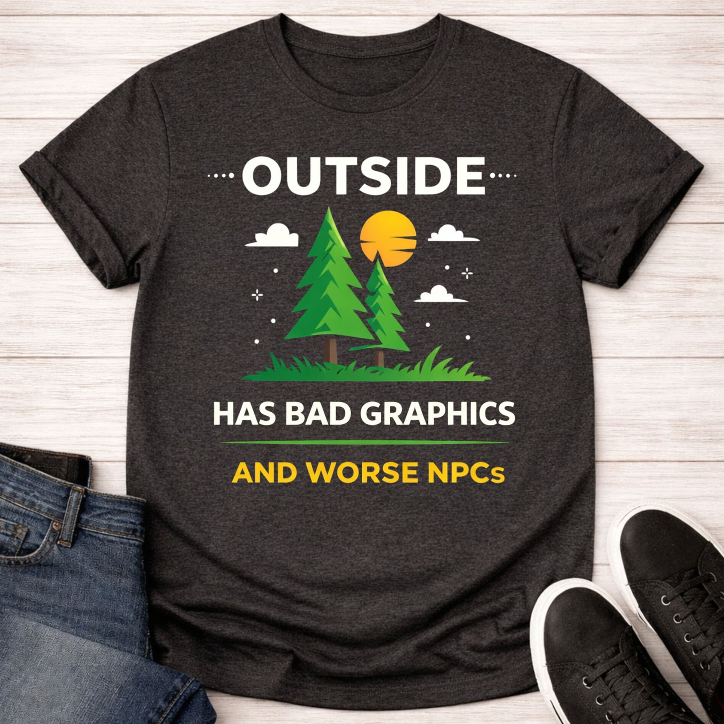 T-Shirt Dark Grey Heather / S Outside NPCs T-shirt