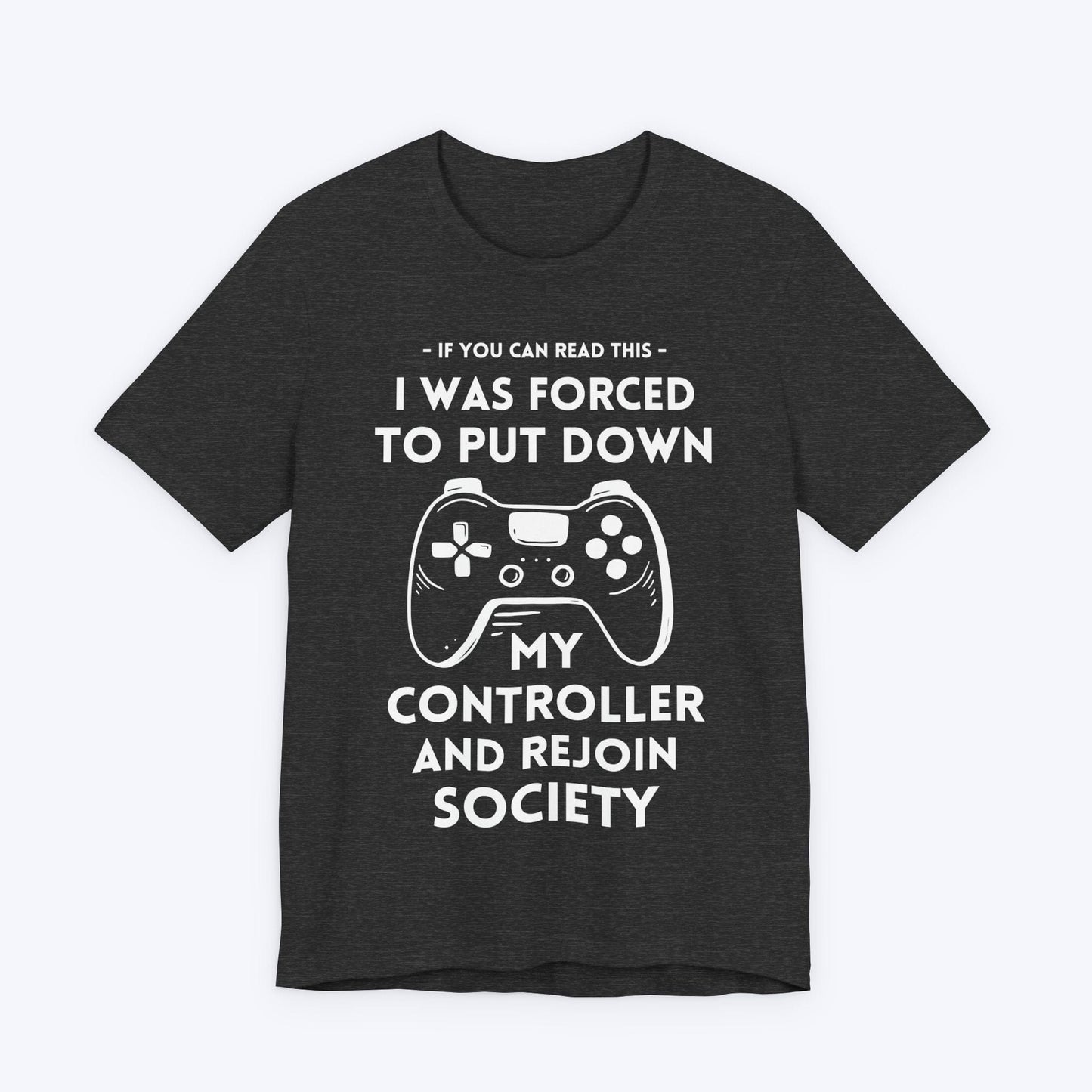 T-Shirt Dark Grey Heather / S Pause Game, Enter World T-shirt