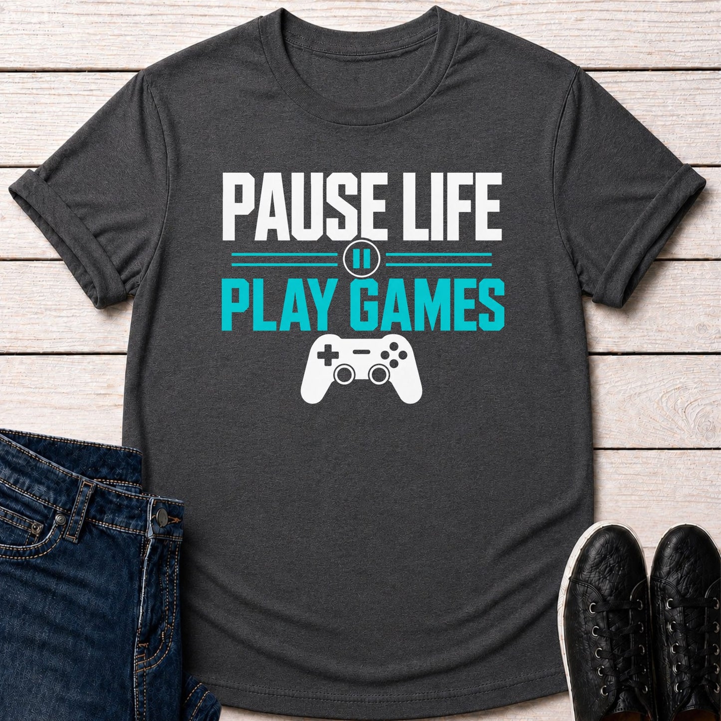 T-Shirt Dark Grey Heather / S Pause Life T-shirt
