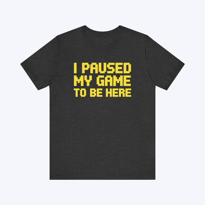 T-Shirt Dark Grey Heather / S Paused to Socialize T-shirt