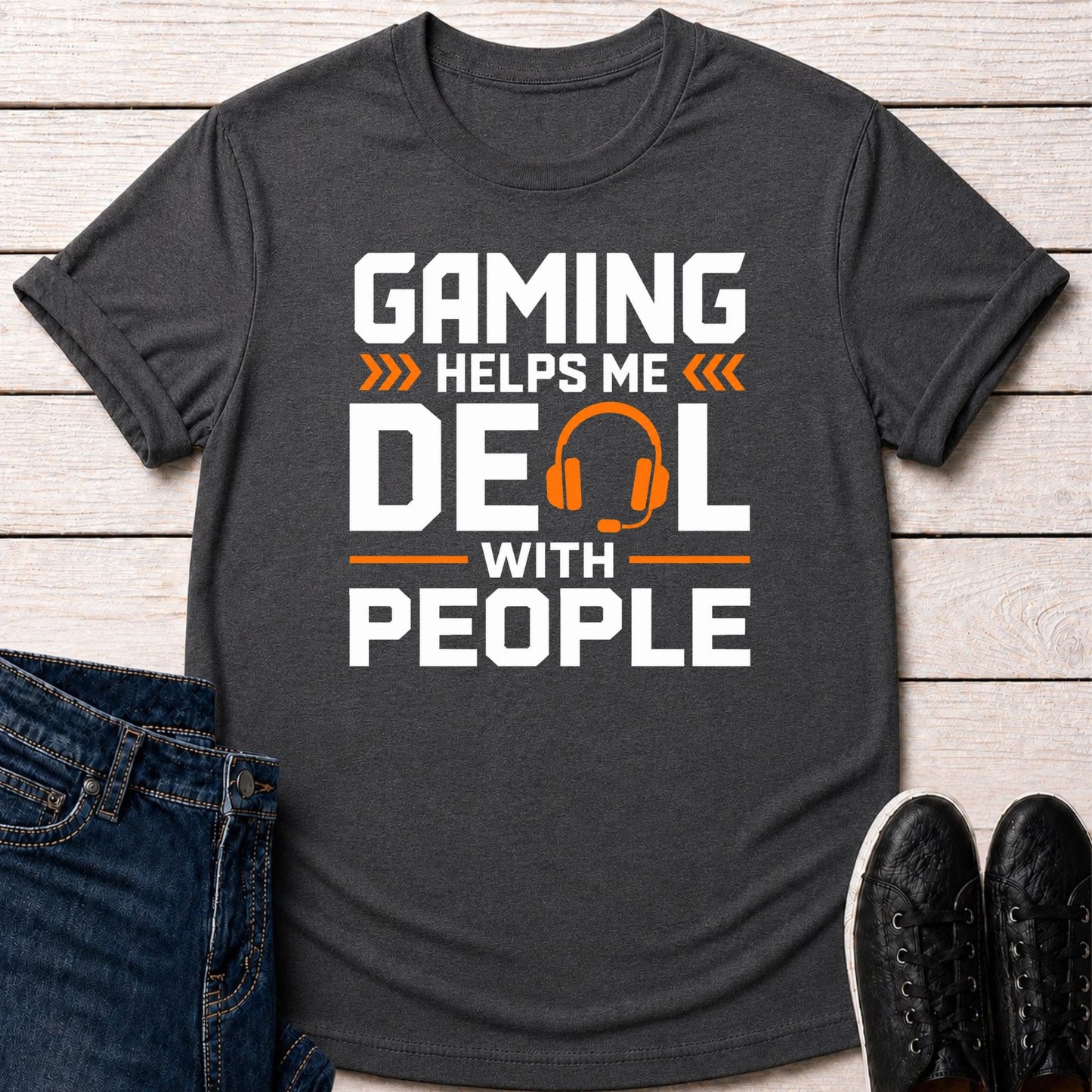 T-Shirt Dark Grey Heather / S People Management T-Shirt