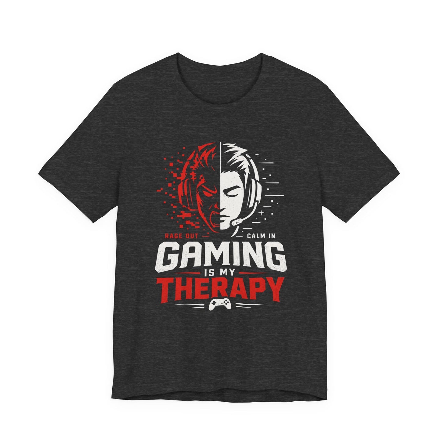 T-Shirt Dark Grey Heather / S Rage Calm Gaming T-shirt