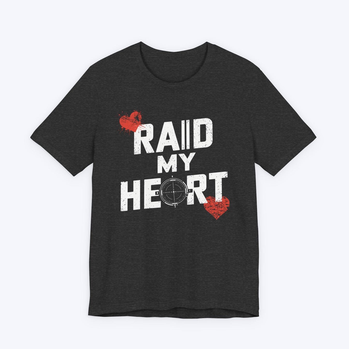 T-Shirt Dark Grey Heather / S Raid My Heart T-shirt