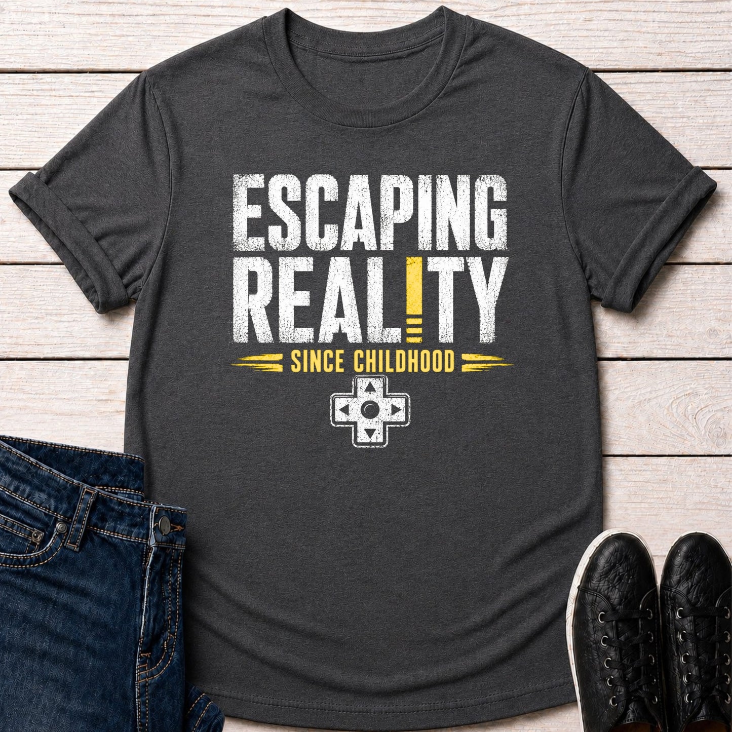 T-Shirt Dark Grey Heather / S Reality Escape T-Shirt